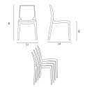 Quadratisch Tisch Holzeffekt und Schwarz Stahlfuß 60x60 cm mit 2 Bunten Stühlen Ice Kiss 