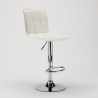 Sgabello moderno in similpelle per cucina e bar design Phoenix 