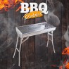 Barbecue en acier portable pliant barbecue charbon de bois jardin camping Ash Offre