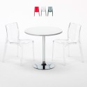 Weiß Rund Tisch und 2 Stühle Farbiges Polypropylen-Innenmastenset Grand Soleil Femme Fatale Spectre Angebot