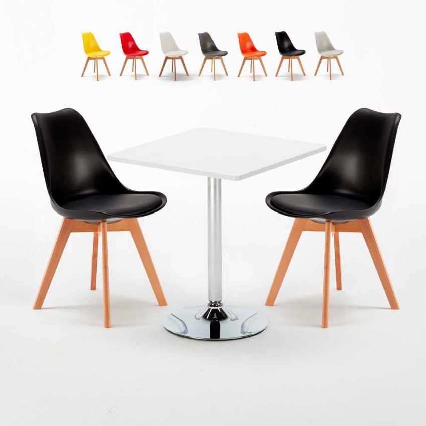 Weiß Quadratisch Tisch und 2 Stühle Farbiges Polypropylen-Innenmastenset Nordica Cocktail Katalog Weiß Quadratisch Tisch und 2 Stühle Farbiges Polypropylen-Innenmastenset Nordica Cocktail Katalog