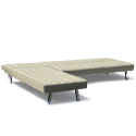 Divano letto ad angolo con penisola 3 posti in similpelle Zircone pronto letto Catalogo