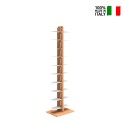 Bibliothèque colonne verticale h150cm double face 20 étagères Zia Bice MH Remises