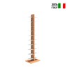 Bibliothèque colonne verticale h150cm double face 20 étagères Zia Bice MH Remises