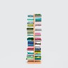 Bibliothèque colonne verticale h150cm double face 20 étagères Zia Bice MH Dimensions