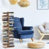 Bibliothèque colonne verticale h150cm double face 20 étagères Zia Bice MH Offre