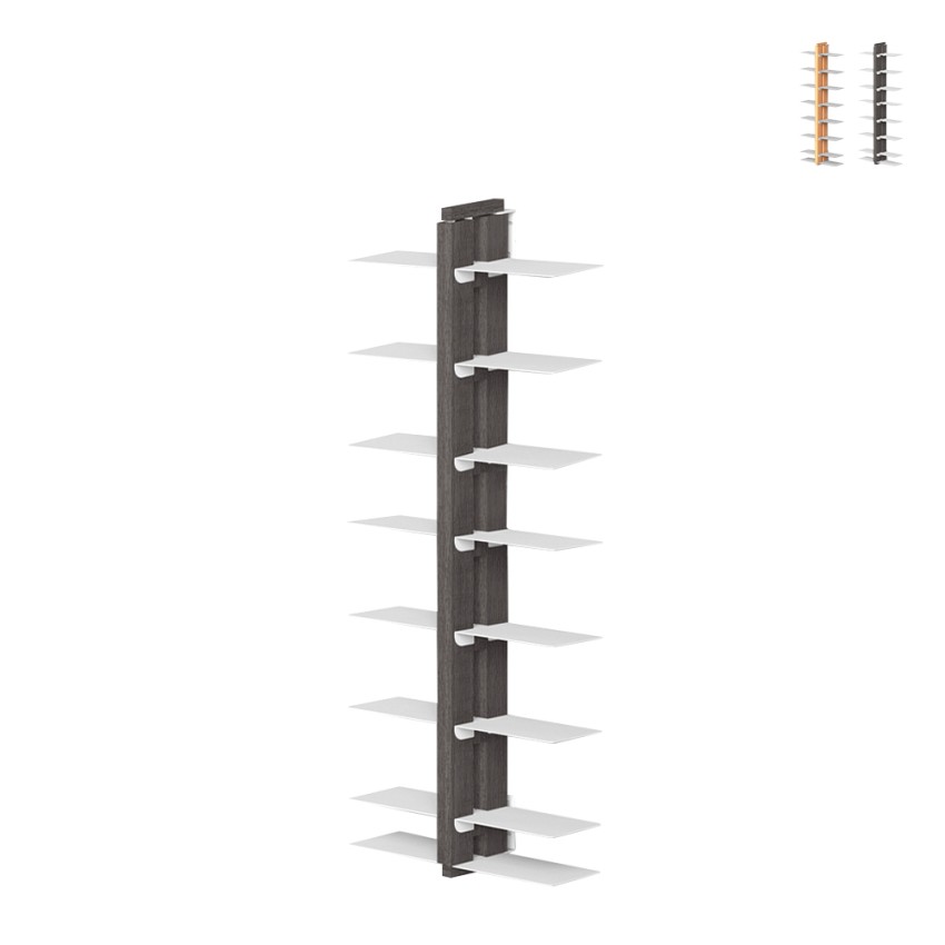 Zweifachseitiges Hängeregal aus Holz h105cm 14 Regalböden Zia Bice SF Aktion Zweifachseitiges Hängeregal aus Holz h105cm 14 Regalböden Zia Bice SF Aktion