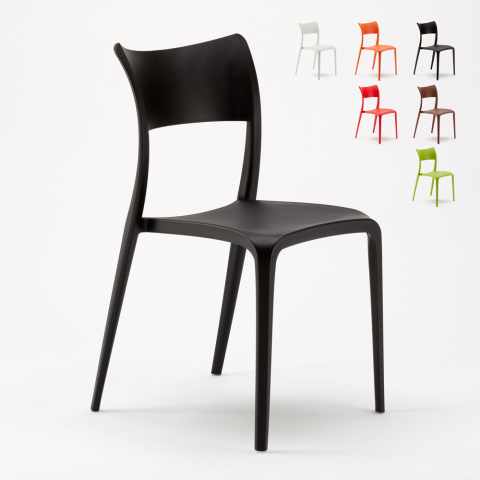 20er Set Stühle stapelbar aus Polypropylen Stühle für Restaurant und Bar Parisienne Aktion