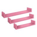 Lot de 3 étagères murales design moderne Calamita 