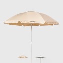 Ombrellone da spiaggia mare antivento 220cm in cotone Bagnino Light Promozione
