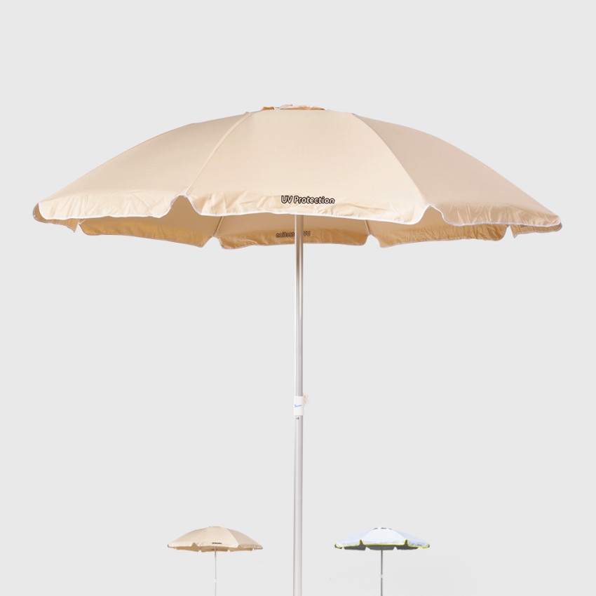 Ombrellone da spiaggia mare antivento 220cm in cotone Bagnino Light Promozione Ombrellone da spiaggia mare antivento 220cm in cotone Bagnino Light Promozione
