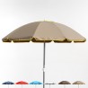 Parasol de plage 220 cm coupe-vent professionnel anti UV Bagnino Fluo 