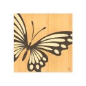 Holzintarsienbild 75x75cm modernes Design Schmetterling Eigenschaften