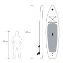 SUP Touring Aufblasbares Stand Up Paddle Board 12'0 366cm Origami Pro XL 