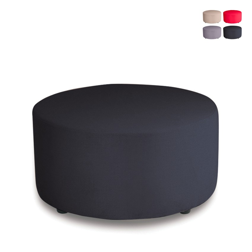 Großer runder Pouf Ø 80cm Fußhocker für Wohnzimmer und Warteraum Aktion Großer runder Pouf Ø 80cm Fußhocker für Wohnzimmer und Warteraum Aktion