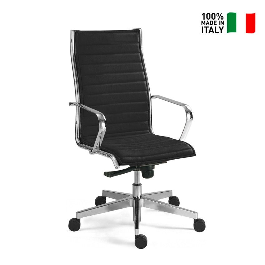 Stylo HBE sedia ufficio ergonomica direzionale design moderno similpelle