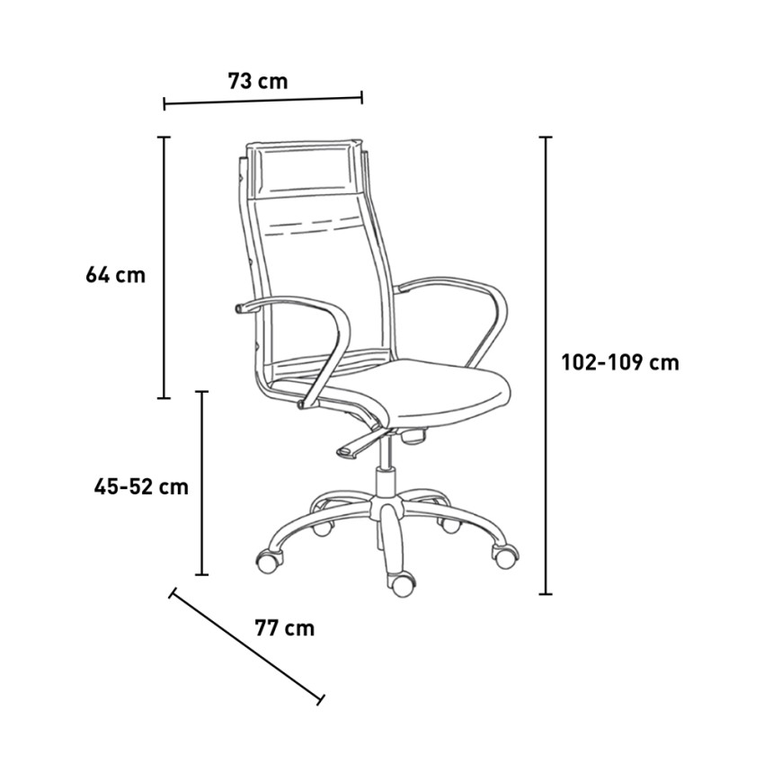 Stylo HWT Fauteuil de bureau ergonomique respirant blanc