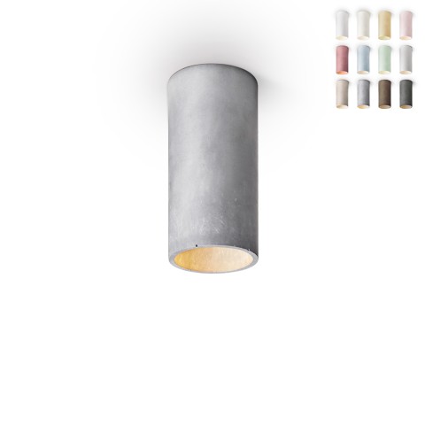 Lampada spot da soffitto cilindro sospeso 13cm design moderno Cromia Promozione