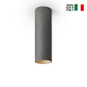 Lampada da soffitto cilindro design moderno spot sospeso 20cm Cromia Acquisto