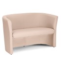 Design Zweisitzer-Wartezimmer-Sofa aus Kunstleder für Büro und Wohnzimmer Tabby Sales