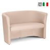 2-Sitzer Kunstleder Lounge Sofa Büro Design Tabby Angebot