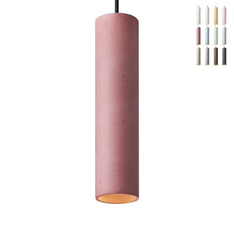Lampada a sospensione cilindro 28cm design cucina ristorante Cromia Promozione