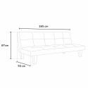 Sofa-Bett Living Kompakt Kunstleder für Einzimmer-, Zweizimmerwohnung Topazio