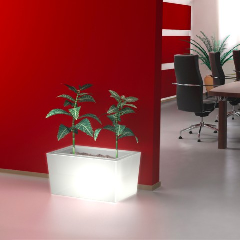 Portavasi luminoso design moderno piante giardino bar terrazzo Ionico Promozione