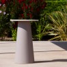 Tavolino alto esterno polietilene design moderno rotondo Mikò 2.0 Offerta