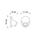 Wandleuchte Keramik Applique im minimalistischen Vintage-Design AP1 