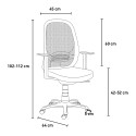 Smartworking Bürostuhl ergonomischer Sessel atmungsaktives Netzgewebe Easy T Sales