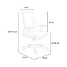 Sedia poltrona ufficio ergonomica rete traspirante design moderno Blow Sconti