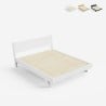 Doppelbett 160x190cm im modernen Design mit Lattenrost und Kissen Rust Auswahl