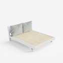 Letto matrimoniale design moderno 160x190cm con doghe e cuscini Rust Caratteristiche