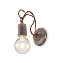 Applique design industriale lampada da parete ferro e ceramica Vintage AP3 Stock