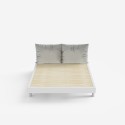 Letto matrimoniale design moderno 160x190cm con doghe e cuscini Rust Prezzo