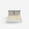 Letto matrimoniale design moderno 160x190cm con doghe e cuscini Rust Prezzo