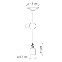 Suspension design minimaliste céramique peinte à la main Monopoli SO Réductions