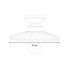 Lampada da soffitto design classico plafoniera in ceramica L’Aquila PL-B Sconti