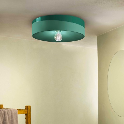 Plafoniera lampada da soffitto ceramica design retrò dipinta a mano Pi-XL Promozione