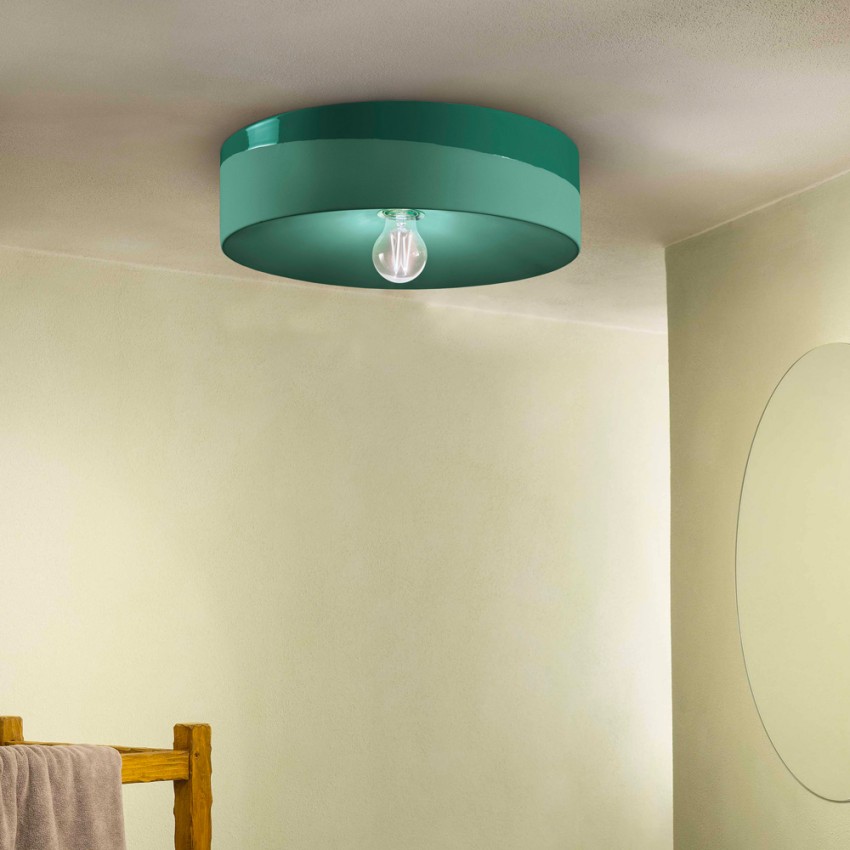 Plafoniera lampada da soffitto ceramica design retrò dipinta a mano Pi-XL Promozione