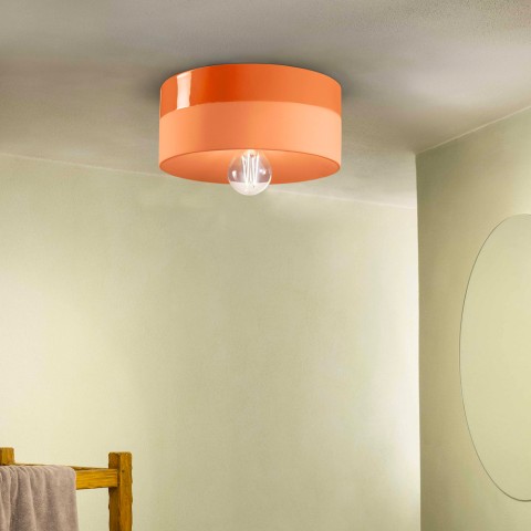 Lampada da soffitto dipinta a mano ceramica art deco plafoniera Pi-L Promozione