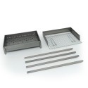 Tragbarer Holzkohlegrill aus Eisen 60x40cm Vesuvio Sales