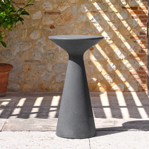 Hohe runde Hocker Tisch 110cm Polyethylen Design Fade T2-H Aktion
