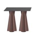 Table d'appoint haute rectangulaire 100cm pour tabourets de bar design moderne Frozen T2-H Réductions
