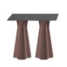 Table d'appoint haute rectangulaire 100cm pour tabourets de bar design moderne Frozen T2-H Réductions