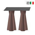 Table d'appoint haute rectangulaire 100cm pour tabourets de bar design moderne Frozen T2-H Catalogue