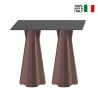 Table d'appoint haute rectangulaire 100cm pour tabourets de bar design moderne Frozen T2-H Catalogue