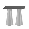 Tavolino alto rettangolare 100cm per sgabelli design moderno Frozen T2-H Costo