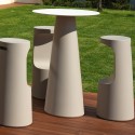 Hohe runde Hocker Tisch Durchmesser 60cm modernes Design Fura T1-H 